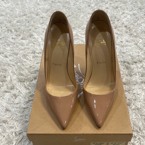 Christian Louboutin Shoes - Christian Louboutin So Kate Nude 120 Patent Size 36.5